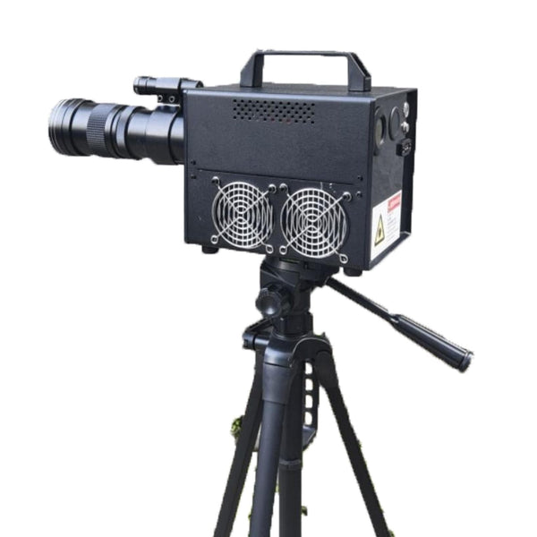 QZ500-DIY Laser Cannon. Upgraded 500 W high power (Battery DC 42V 12Ah; Wavelength 1064). range 100-140m. Battery life 5 years, with fast charging.